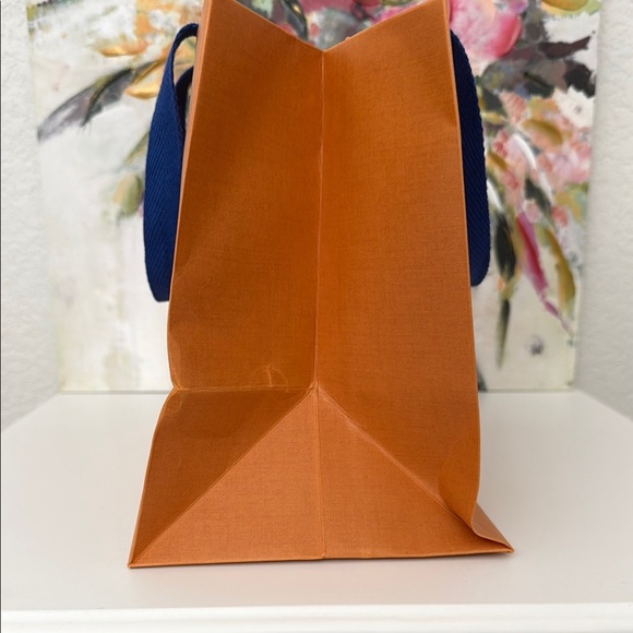 Louis Vuitton Orange Bag with Blue Handles - Picture 3 of 6